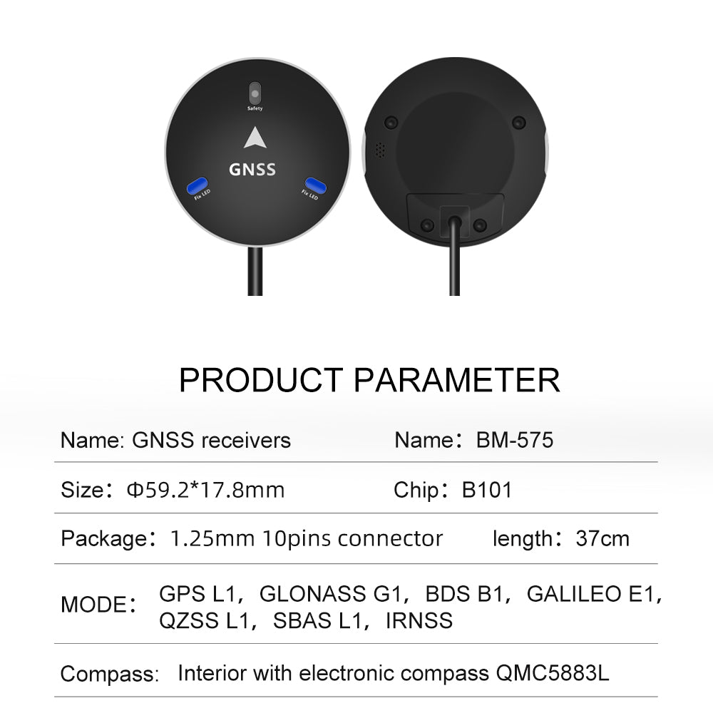 Beitian GPS position GNSS receiver Beidou GPS module fixed wing BM-575 Beitian GPS position GNSS receiver Beidou GPS module fixed wing BM-575